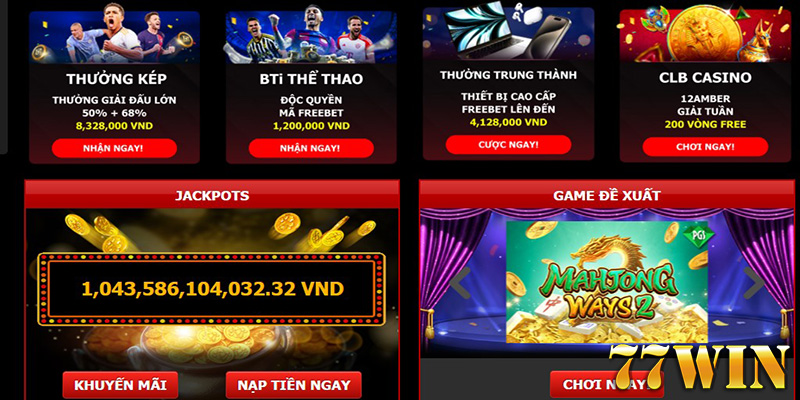 Hướng Dẫn 77Win - Đặt Cược Trực Tuyến Trên 77Win Dễ Dàng